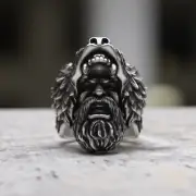 Handmade 925 Sterling Silver Viking Berserker Ring - Unique Norse Warrior Wolf