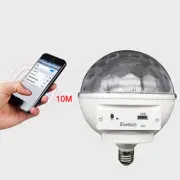 Colorful LED Revolving Stage Light Magic Ball Light Bluetooth E27 Disco Light w
