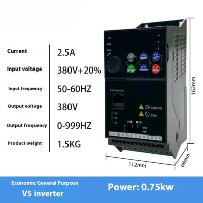 Inverter Three-phase 380V Single-phase 220V in Three-phase 380v Out 1.5kw/3.75kw