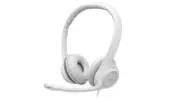 Logitech H390 USB Headset with Noise-Cancelling Mic Off White