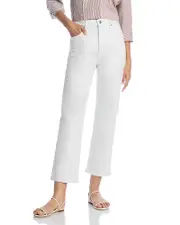 Frame The Ruler High Rise Crop Jeans in Au Natural Clean