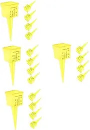VANZACK 4sets Water Measurement Tool for Garden Weatherproof Rain Gauge Easy Install High Precision for Sprinkler Irrigation 5pcs*4