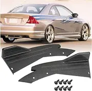 Compatible for Cadillac CT5 CT6 XT5 XT6 ATS CTS Car Rear Bumper Spoiler Lip Splitter Diffuser Body Kit Side Skirt Protector Covers(Carbon Fiber)