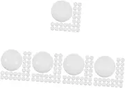TOYANDONA 200 Pcs Ball De Sphere Balls Picking Balls for Party Table Tennis Balls Hollow Balls for Raffle Prize Balls Raffle Drawing Balls Bar Game Props Ouvrable PVC White