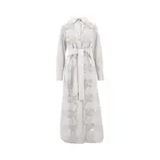 [P.A.R.O.S.H.] P. A.R. O.S. H. Long shirt dress with lace inserts Woman M M Grey