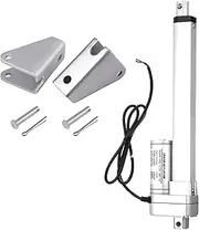 Adjustable Speed Motor DC 12V 24V Electric Linear Actuator with Bracket All Metal Gears 100/300/500/700/1000/1500N 2.5A 30W 100mm Stroke Linear Motor(12v 700n 10mm S,350mm Stroke Length)