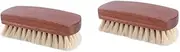 Ipetboom 2pcs Multifunctional Horse Hair Shoe Brush with Wooden Handle Dedusting Polishing Tool for Shoes and Boots Durable Lightweight Odorless Design for Easy Use