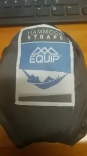 EQUIP HAMMOCK STRAPS BLACK IN BAG 97603 NEW- CONNECT TO TREE