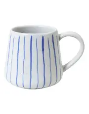 [Robert Gordon] Mediterranean Hand Painted Party Thin Striped Mug in Indigo