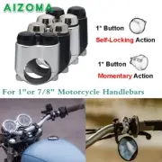 Motorcycle Control Module Handlebar Switch Momentary & Self-locking 2-Button