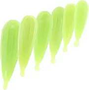 DINHEAROM 6pcs Soft PVC Fishing Practice Casting Plugs Set Mixed for Casting Techniques Fishing Training Lures for Young Anglers