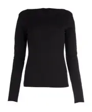 Lace back sweater S black