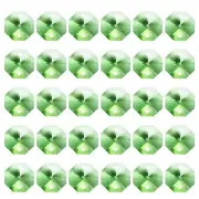 K9 Crystal Octagon Beads 2 Holes 60 Pack 14mm Chandelier Prisms Light Green