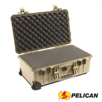 在飛比找蝦皮商城優惠-PELICAN 派力肯 1510 輪座拉桿氣密箱 含泡棉 沙