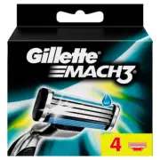 Gillette Mach 3 Shaving Blades 4 Pieces