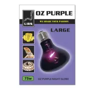 Urs Oz Purple Large Globe Reptile Nocturnal Heat Lamp - 2 Sizes