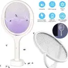 Rotating Electric Fly Swatter Fly Zapper Racket Fly Catcher Mosquito Bug Zapper