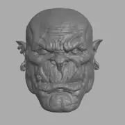 Gor-thakk Skullcrusher Savage Orc custom head for fantasy D&D action figures