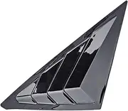 HOUV 1 Pair Car Left & Right Side Quarter Window Louver Shutter Cover Trim ABS Glossy Black Fit for Civic Hatchback 2022-2023