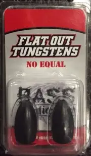Bass Addiction - Flat Out Tungstens Weight 3/4oz. (2 pack)