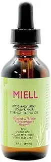 Miell Rosemary Mint Scalp & Hair Strengthening Oil – 59 ml | Nourishing Scalp Treatment with Essential Oils | Sulphate-Free | For Normal Hair