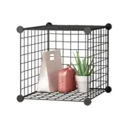 SOGA Black Single Cube Shelf