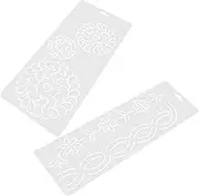 HEALSOPTHY Embroidery Templates Set 2pcs Quilt Square Templates Quilting Ruler for Patchwork Quilting