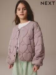 Damson Quilted Heart Jacket (3-16yrs) (E25202) | $57 - $79