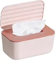 Wipes Box | Desktop Holder for Tissue - Dustproof Sealable Baby Wipe Box for Nursery Makeup Diaper Kitchen Bathroom Table Storage Travel Toilet