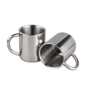 Coffee Mugs Unbreakable Double Walled Stainless Steel Mug with Handle 13.5oz/...