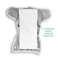 在飛比找momo購物網優惠-【美國Thirsties】有機棉麻折式布尿布 S碼 duo 