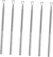 Vaguelly Stainless Steel Nail Tools Set 6pcs Nail Care Kit: Cuticle Pusher Scraper Gel Polish Remover for Manicure