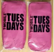 T-Mobile Tuesdays Beach Bag Mesh With Insulated Cooler Compartment Pink
