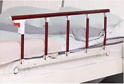 Side Guard for Elderly Foldable Bed Rail Safety Side Guard for Elderly Adults Assist Handle Handicap Bed Railing Hospital Grip Bumper Bar (120X40CM)