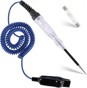 Fxvhojq Automotive Circuit Tester DC 6V-12V-24V Circuit Voltage Tester Electric Car Voltage Tester Vehicle Light Test Pen Portable Low Voltage LED Bulb Circuit Test System(Blue)