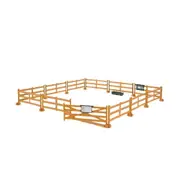 Bruder Licensed 1:16 Scale Pasture Fence - Brown Post & Rail Model
