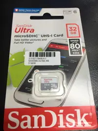 在飛比找蝦皮購物優惠-附發票保固 80M SANDISK ULTRA MicroS