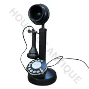 Elegant Brass Candlestick Telephone – Early 20th Century Inspiration.