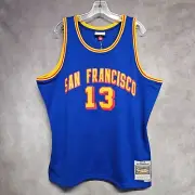 NWT Mitchell Ness 1963 San Francisco Warriors Wilt Chamberlain 13 Jersey XL $135