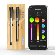 COOKIT 2 Probes Digital Bluetooth Thermometer, 700ft Meat Thermometer for Tur...