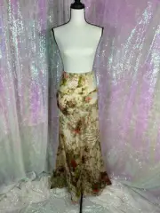 ZIMMERMANN Luminosity Flare Silk Skirt Rosy Garden Floral Sz US10/AU3 Auth NWT