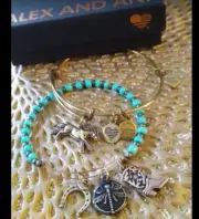 ALEX AND ANI " Country Derby Horsey CHARM BRACELET! RUSSIAN SILVER