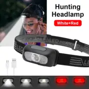 Waterproof Head Torch Rechargeable LED Headlamp Flashlight USB Camping Fishing