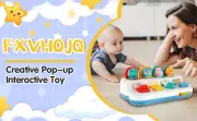 Baby Pop Up Toys Hide and Seek Animal Toy Color Sorting Animal Push Doll·-⌒
