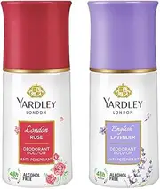 Yardley London Rose and English Lavender Roll-On, Combo of 2