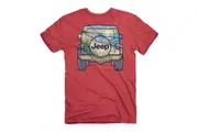 Jeep Back to the Beach Front and Back Print T-Shirt