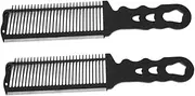minkissy 2pcs Barber Brush Hair Comb Combs Comb Professional Fine Tooth Comb Hair Cutting Comb Fine Comb Hair Brush Comb Detangler Comb Styling Comb for Men Comb Detangles Abs Black