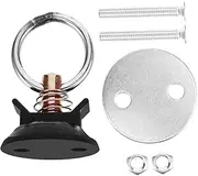 Hook Track Anchor Cargo Tie Down Fitting Metal Ring Tie Down Fitting Black Aluminum Alloy