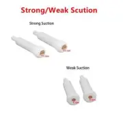 Dental Saliva Ejector Plastic Strong/Weak Suction Convertor Adaptor Tube 2 Size