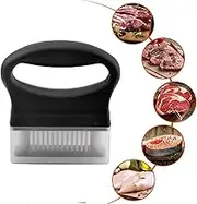 Meat Tenderizer, 48 Stainless Steel Ultra Sharp Needle Blades, Cooking Machine for Tenderizing Beef, Turkey, Chicken, Steak, Veal, Pork, Fish, Christmas Cooking Set (Black)